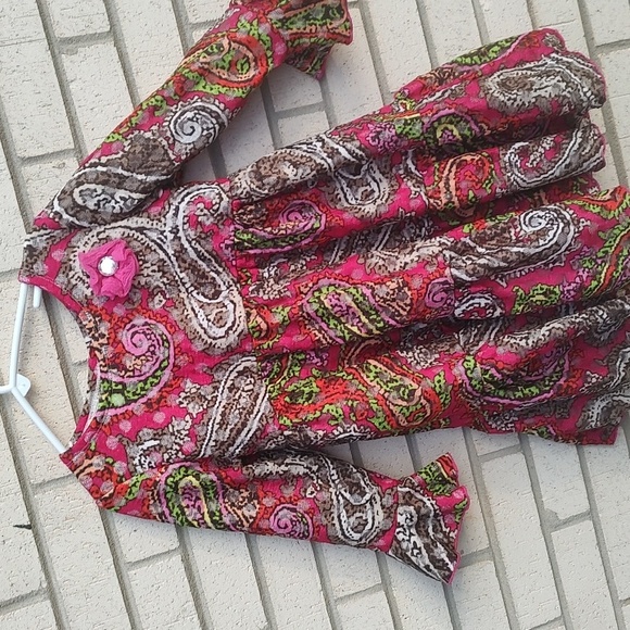 Paisley Patterned Dress - Multicolor - Picture 5 of 9